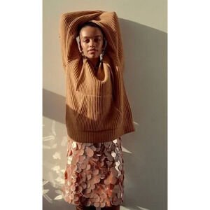 J. Crew Collection Circle Sequin Mini Skirt Pink CA746 Party Resort US 0 NWT